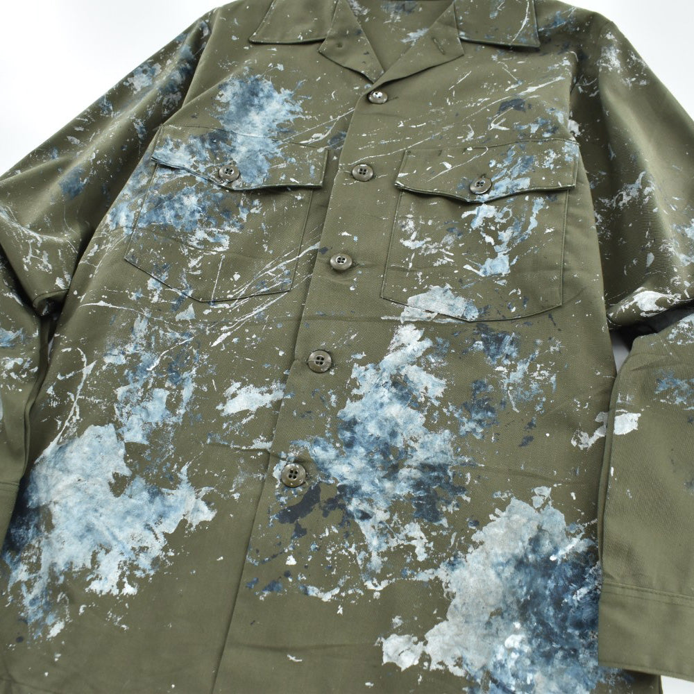 80's U.S.ARMY ユーティリティシャツ ペンキ 260512H