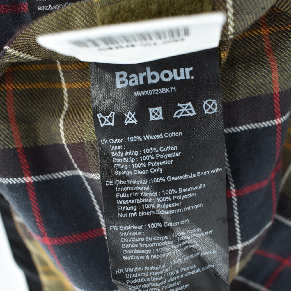 Barbour 3ワラント "NEW WESTMORLAND" オイルドベスト 黒 261027H