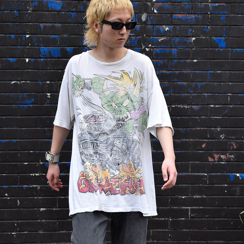 90's METALLICA×Ed Roth “GIMMEFUEL” North American Tour ダメージTシャツ 240703H