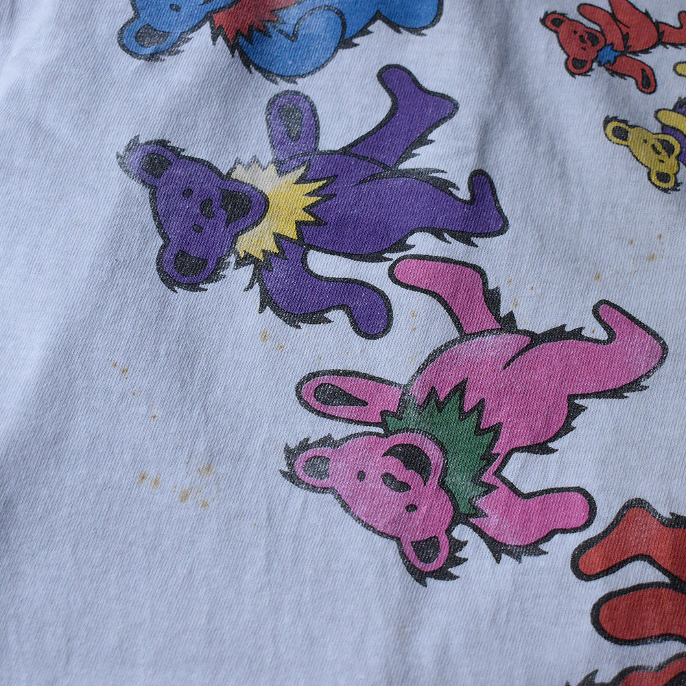 80's LIQUID BLUE Grateful Dead "スパイラルデッドベア！” Tシャツ 231213H