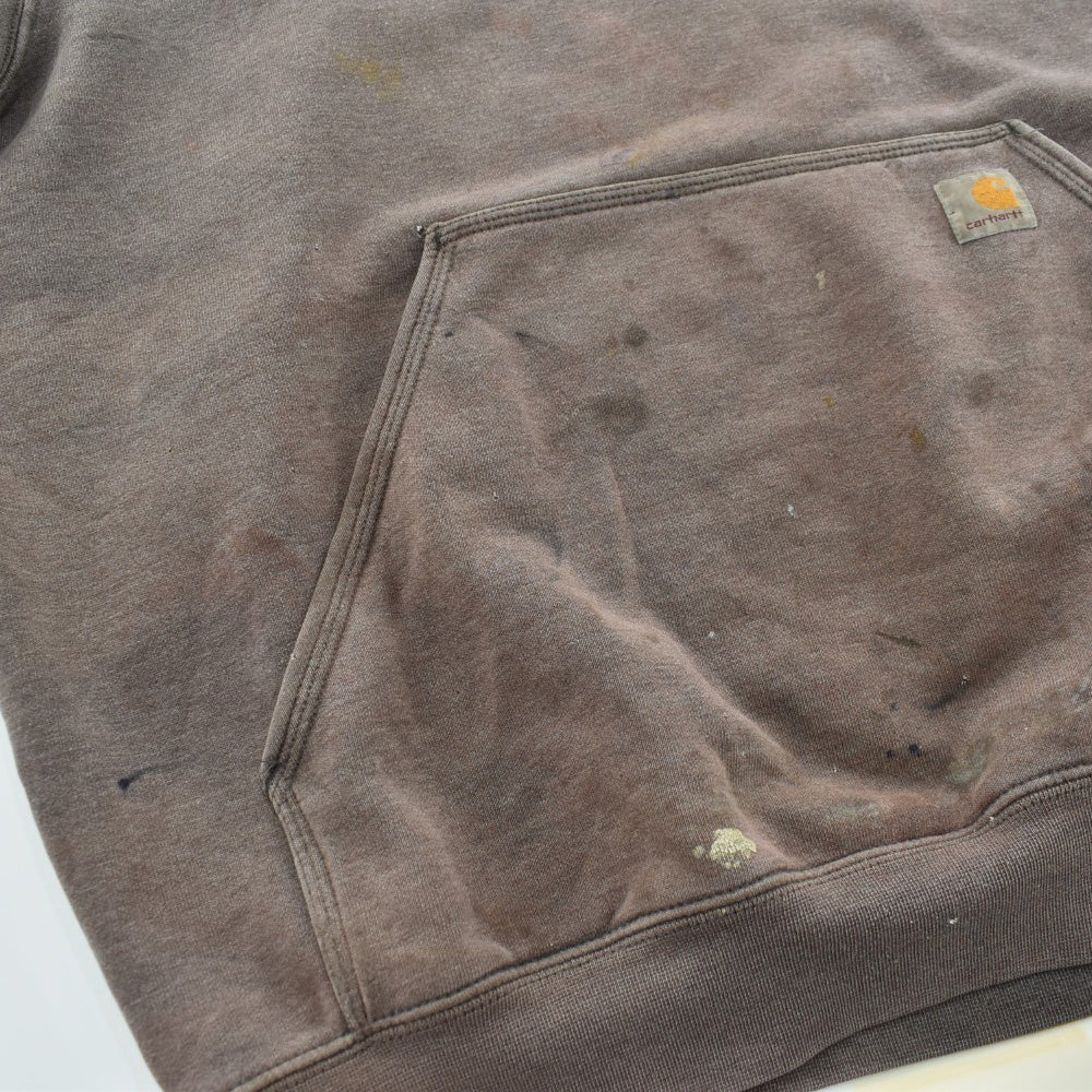 Y2K Carhartt 鬼フェード 袖ロゴ プルオーバーパーカー 260925H