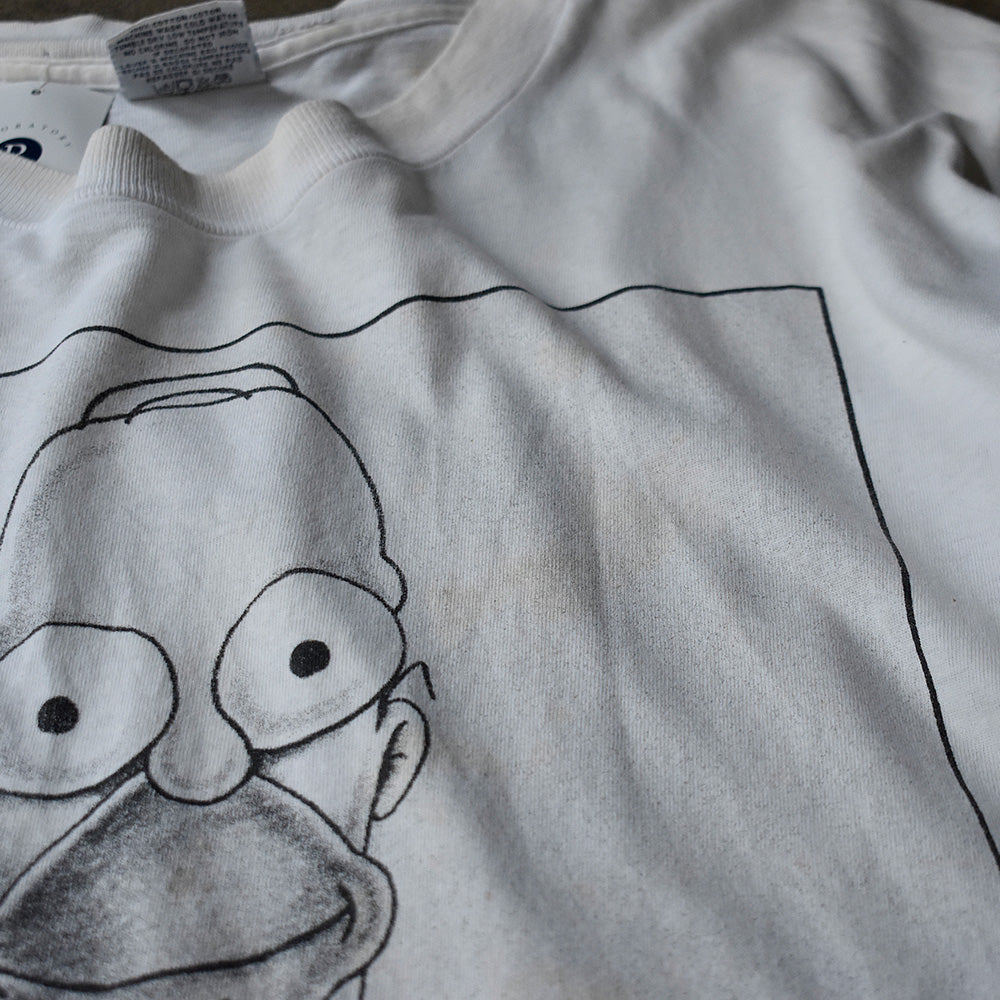 90's THE SIMPSONS Couch Potato “Calvin Kleinパロディ！“ Tシャツ 240718H