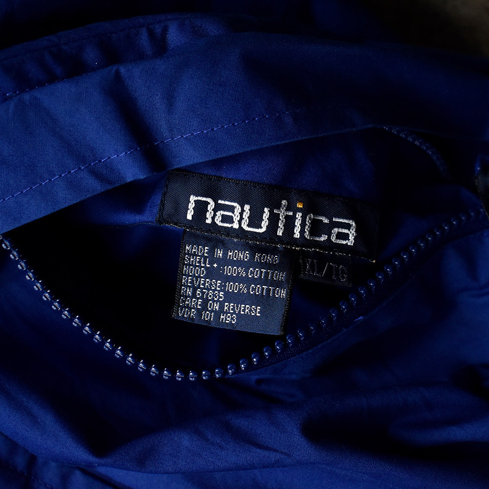 90’s NAUTICA リバーシブル マルチカラー！ コットン セーリングジャケット 240514