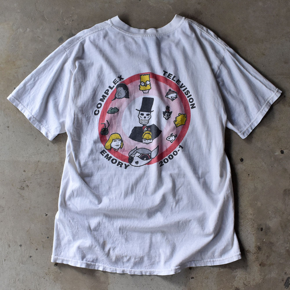 Y2K COMPLEX TELEVISION ブートレグ キャラ Tシャツ 240603