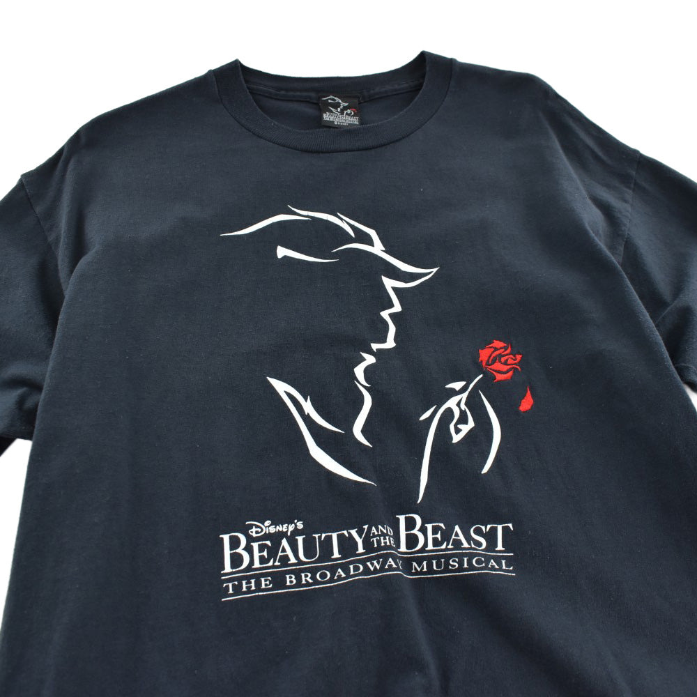 90’s Disney “BEAUTY AND THE BEAST/美女と野獣” ミュージカル Tシャツ USA製 260807H