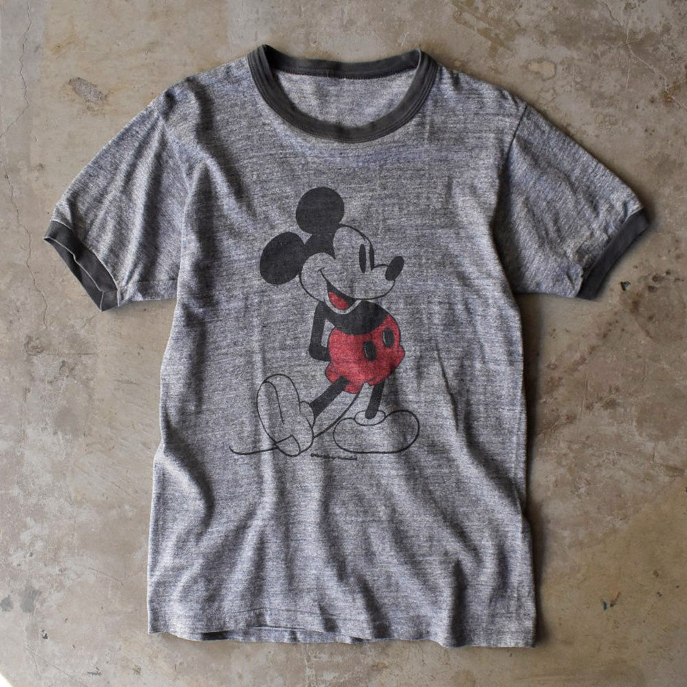 70’s Disney “Mickey” リンガー キャラクターTシャツ 251216H