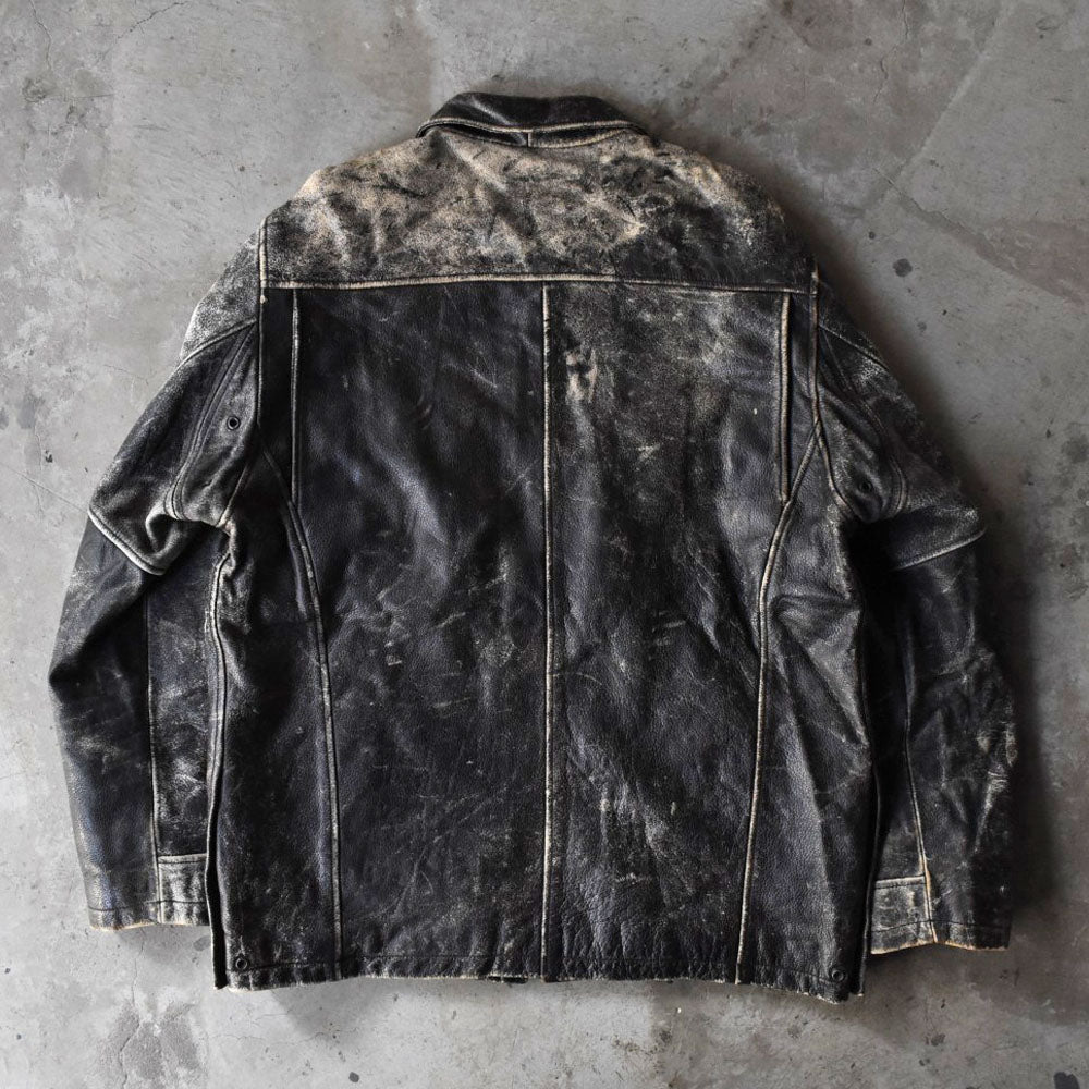 90’s GAP ポリスマン レザージャケット 鬼フェード 251111H