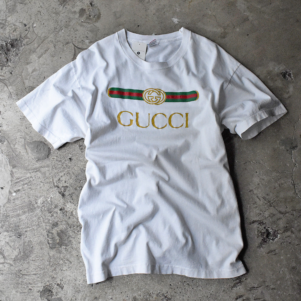 90's ブートレグ “GUCCI” Tシャツ USA製 240205H