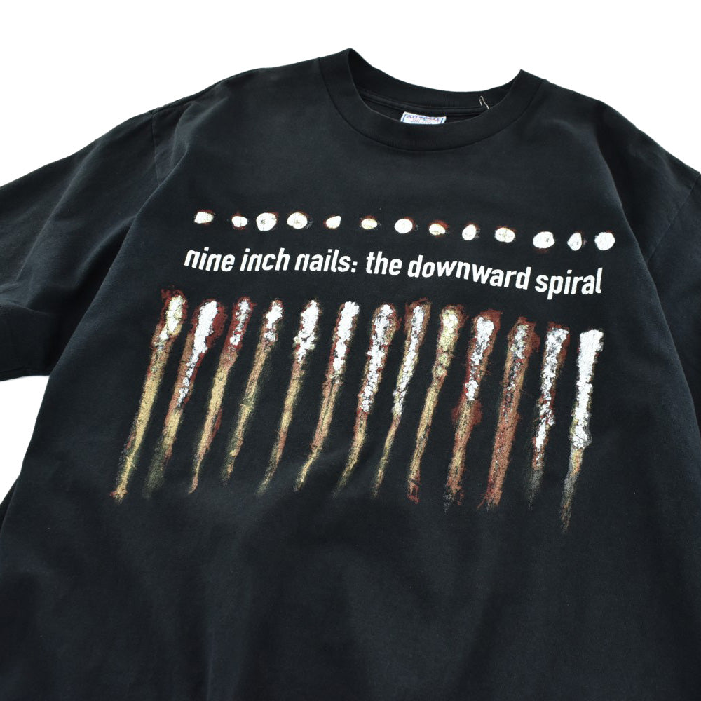 90's NINE INCH NAILS "THE DOWNWARD SPIRAL" インダストリアル ロックT 260728H
