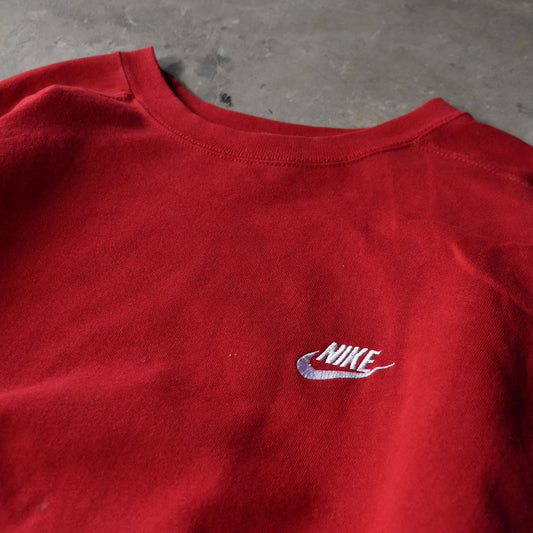 90’s NIKE swooshロゴ XXL! RED スウェット 230916