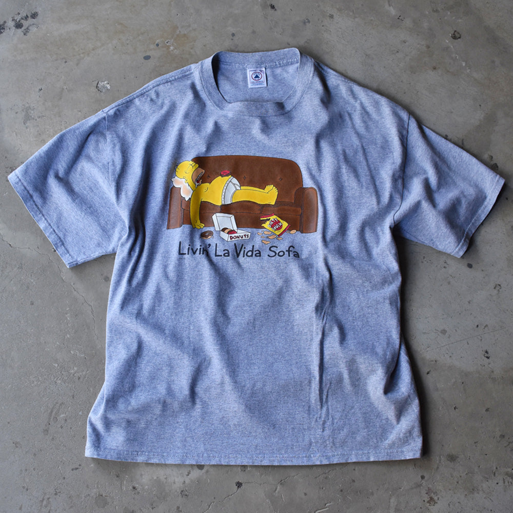 Y2K　The Simpsons/ザ・シンプソンズ “Livin' La Vida Sofa” Tシャツ　230724