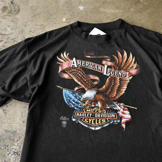 80's 3D EMBLEM “Harley-Davidson” Tシャツ USA製 250719H