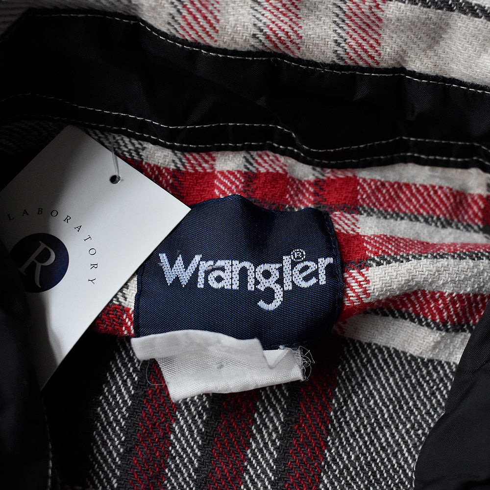 90's Wrangler チェック柄 ウエスタン フランネルシャツ 240407H