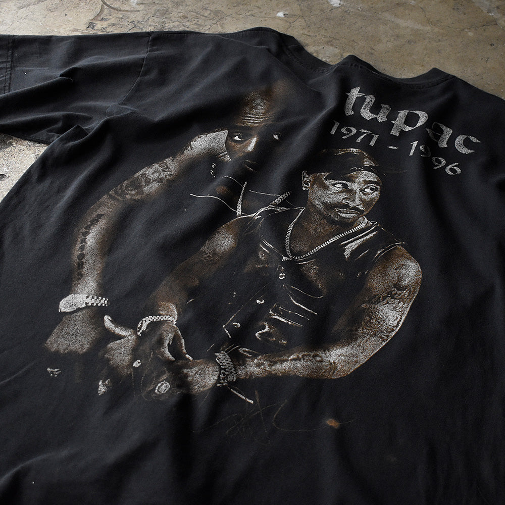90's～ 2Pac memorial フォトRapTシャツ 230925H