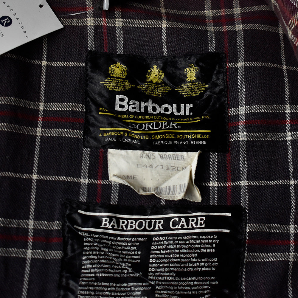 90's Barbour “BORDER” オイルドジャケット 旧3ワラント イングランド製 231124H
