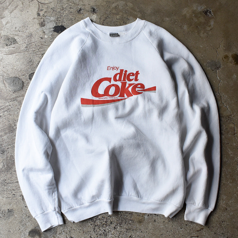 90's Coca-Cola “Diet Coke“ ラグランスリーブスウェット USA製 240528H