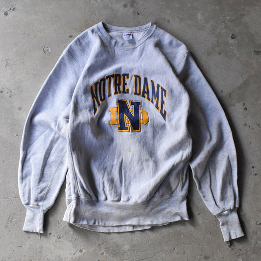 90's MVP "Notre Dame" リバースタイプ スウェット USA製 250128