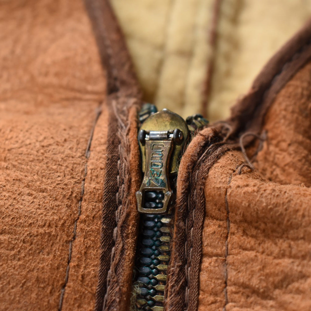 40's CROWN ZIP ムートンベスト 251212H