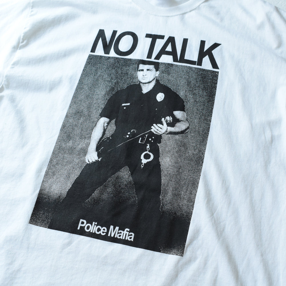 デッドストック！  “NO TALK / Police Mafia” メッセージ Tシャツ 250905