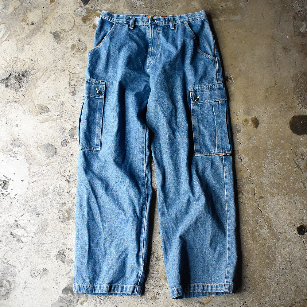 JORDACHE デニムカーゴパンツ 1990年 インディゴ ヴィンテージ