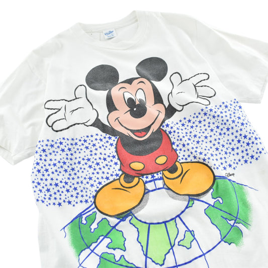 90’s Disney Mickey Mouse “World Tour ’92” ミッキーTシャツ 260428H