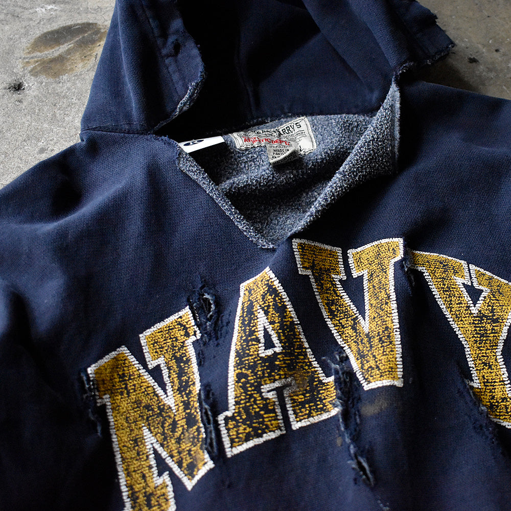 90's ボロ！ STEVE AND BARRY'S “NAVY” リバースタイプパーカー 250305H