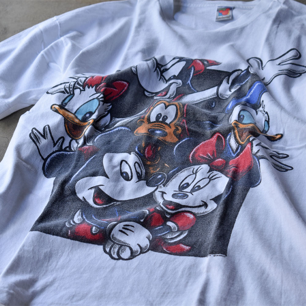 90’s　ディズニー /Disney ”Mickey＆Friends” Tシャツ　USA製　230826