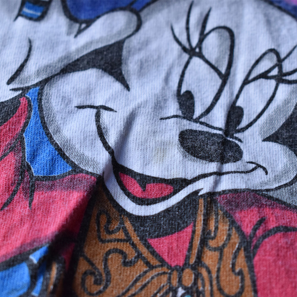 90’s Disney ”Mickey＆Friends” 両面プリント キャラ Tシャツ USA製 240802