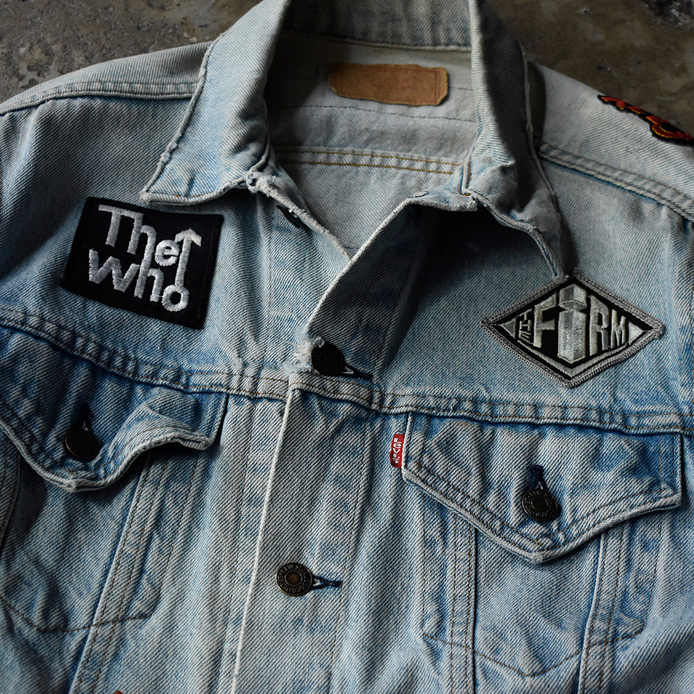 90's Levi's ワッペンカスタム！ “ロック“ デニムジャケット USA製 250731H