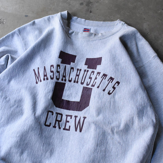 90’s BOATHOUSE “UNIVERSITY OF MASSACHUSETTS” リバースタイプスウェット USA製 250420