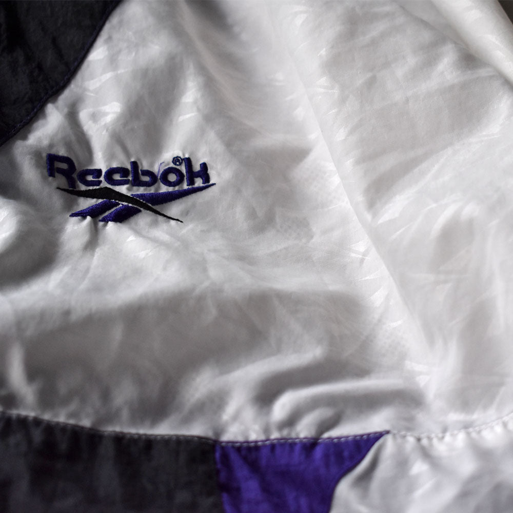 90’s Reebok ロゴ刺繍 ナイロンジャケット 240325