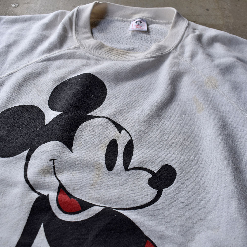 90’s Disney “Mickey” キャラスウェット USA製 231106