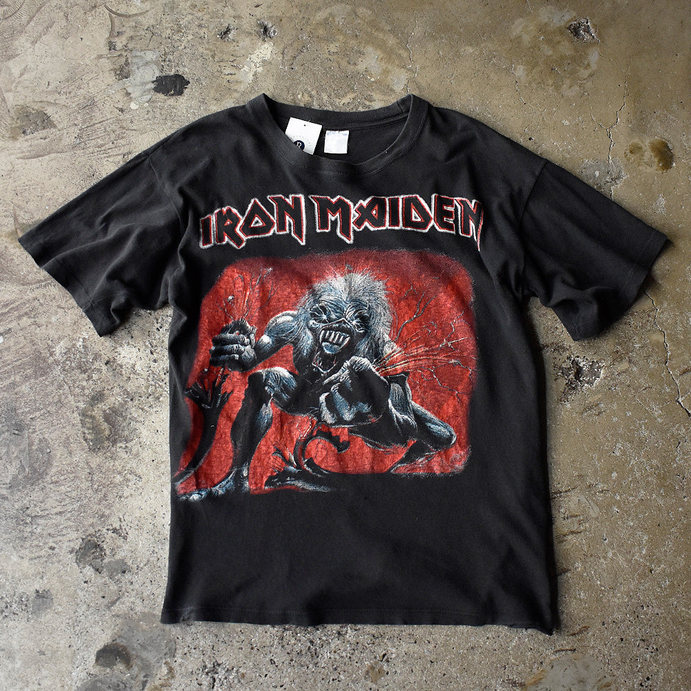 アイアン・メイデン A Real Live One スカルエディ Tシャツ 90年代 ユーロ製 ヴィンテージ