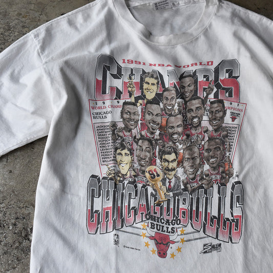 90's Chicago Bulls “1991 NBA World Champions” Tシャツ USA製 250525H