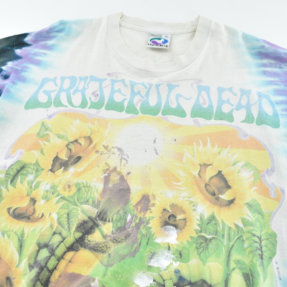 90's Liquid Blue Grateful Dead "Terrapin Sunflower" Summer Tour 1995 タイダイ ロックT 260714H