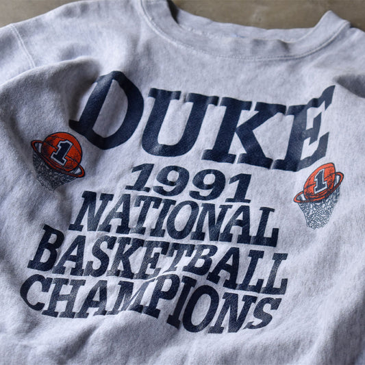 90’s SOFFE “DUKE 1991” 5段プリント! リバースタイプ スウェット USA製 240611