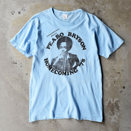 70’s Peabo Bryson "Homecoming '78" R&B ロック Tシャツ 250926H