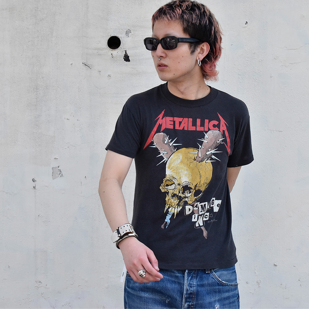 80's Metallica×Pushead “Damage Inc.” Tour Tシャツ 240416H
