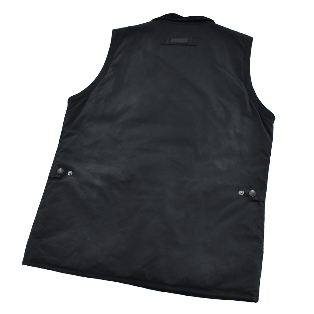 Barbour 3ワラント "NEW WESTMORLAND" オイルドベスト 黒 261027H