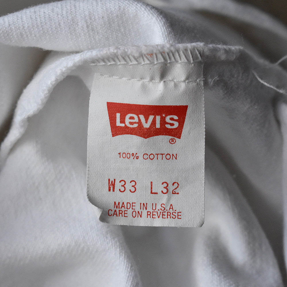90's Levi's 505 ホワイト デニムパンツ USA製 250607H