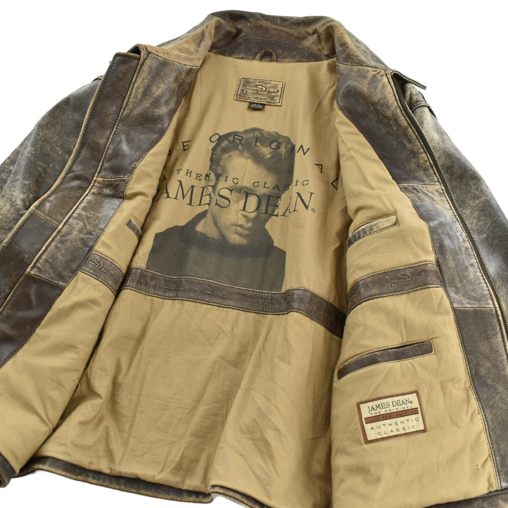 90's James Dean エイジング レザージャケット 260929H