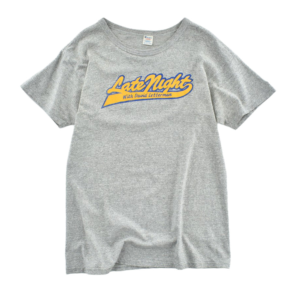 80's Champion "Late Night with David Letterman" TVショー Tシャツ 260811H