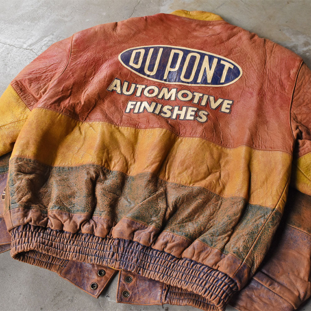 90’s Chase Authentics サンセットフェード レザー レーシングジャケット 251028H