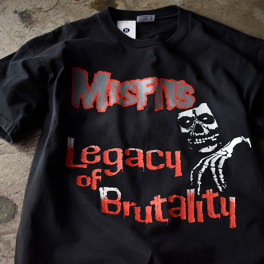 ミスフィッツ Legacy of Brutality スカルグラフィック Tシャツ 90年代 SOF TEE USA製 ヴィンテージ