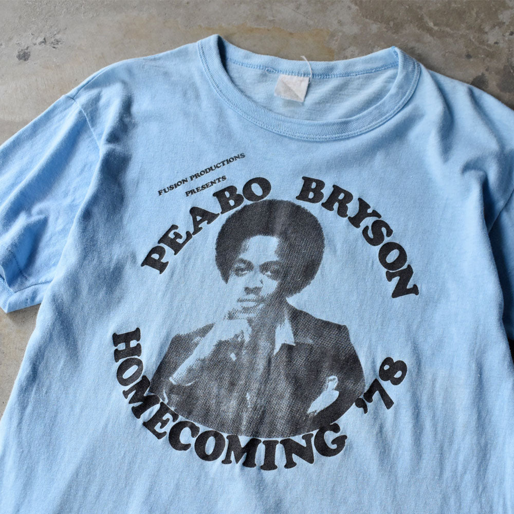 70’s Peabo Bryson "Homecoming '78" R＆B ロック Tシャツ 250926H