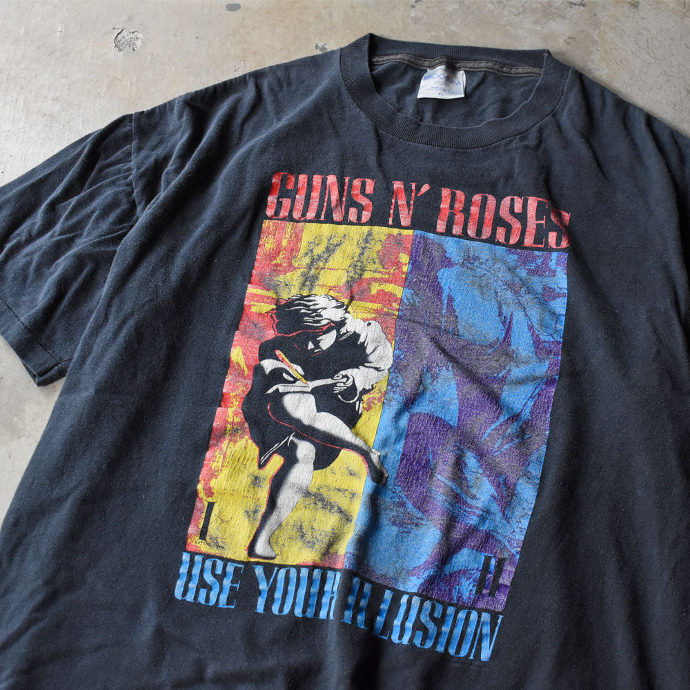 90’s  Guns N’ Roses “Use Your Illusion Tour 1991-1993” ロック Tシャツ USA製 250916