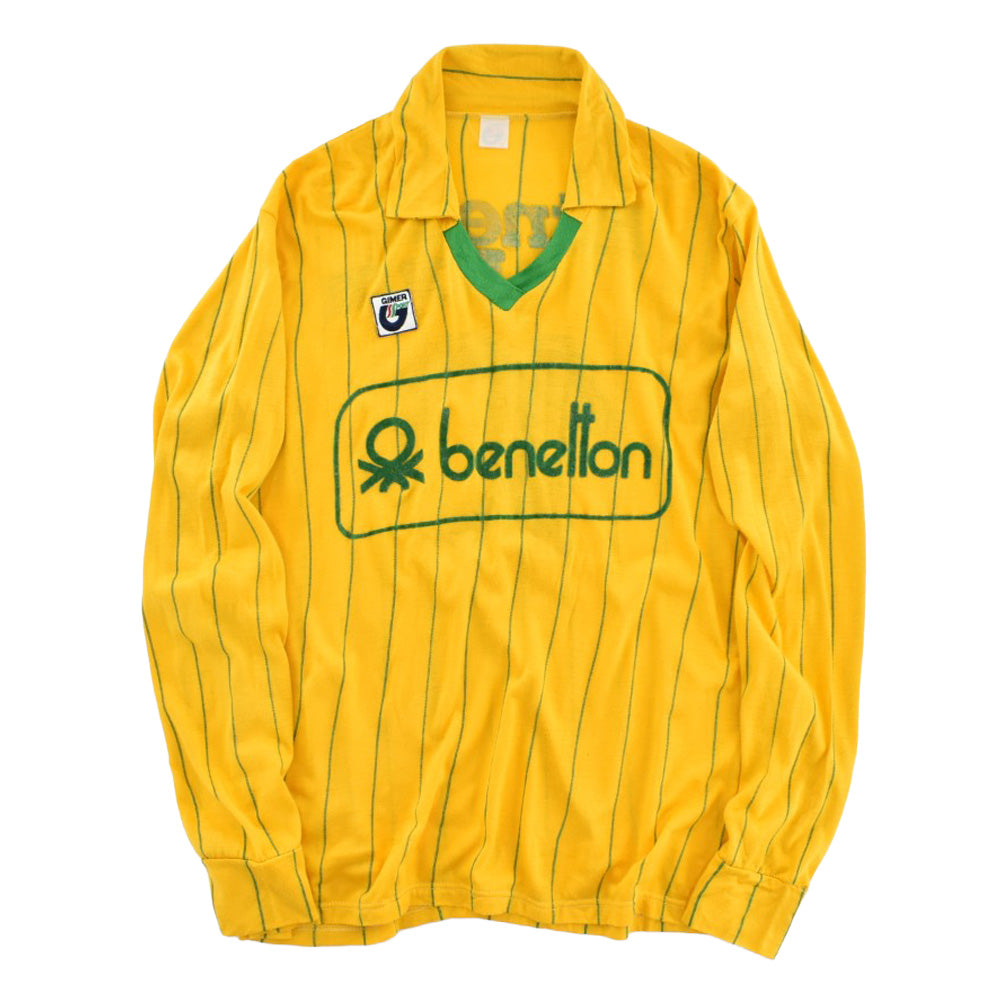 70's benetton × GIMER SPORT ピンストライプ サッカーシャツ 260825H