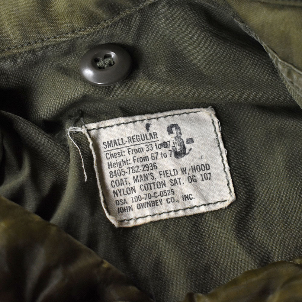 70’s U.S. Army M-65 フィールドジャケット アルミジップ ライナーセット 251014H