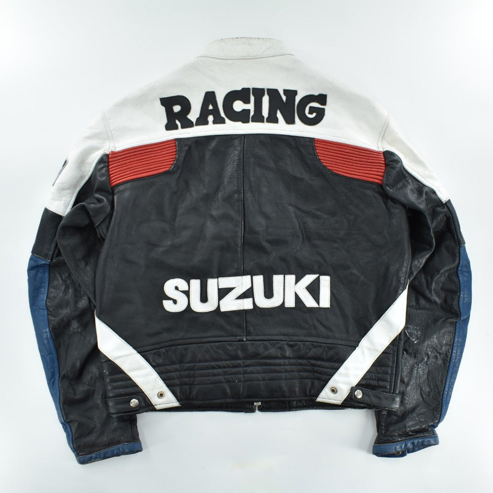 90's BRIXTON × SUZUKI レーシングレザージャケット 260227H