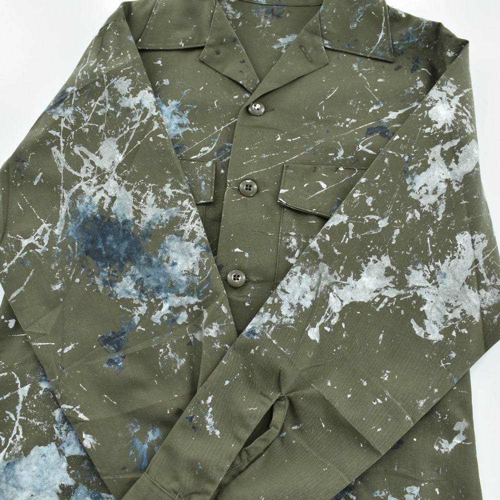 80's U.S.ARMY ユーティリティシャツ ペンキ 260512H